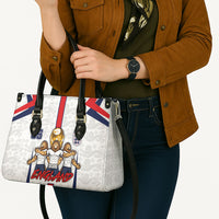 Custom England Football Leather Bag Three Lions Trophy St George Cross