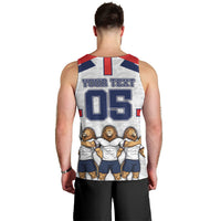 Custom England Football Men Tank Top Three Lions Trophy St George Cross