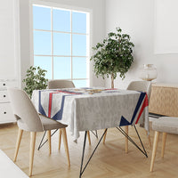 Custom England Football Tablecloth Three Lions Trophy St George Cross