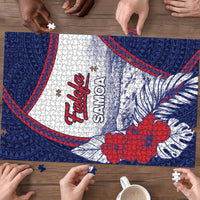 Falefa Samoa Village Puzzle Valley Polynesian Tribal Hibiscus Floral