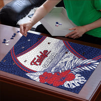 Falefa Samoa Village Puzzle Valley Polynesian Tribal Hibiscus Floral