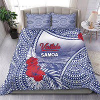 Vaitele Samoa Village Bedding Set Falefa Valley Polynesian Tribal Hibiscus Floral
