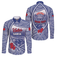 Personalised Vaitele Samoa Village Family Matching Long Sleeve Bodycon Dress and Hawaiian Shirt Falefa Valley Polynesian Tribal Hibiscus Floral
