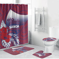 Faleula Samoa Village Bathroom Set Falefa Valley Polynesian Tribal Hibiscus Floral
