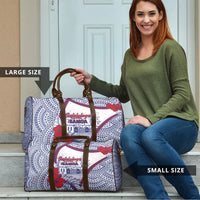 Salelologa Samoa Village Travel Bag Polynesian Tribal Church Landmark Hibiscus Floral