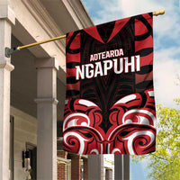 Aotearoa Ngapuhi Garden Flag Maori Pattern New Zealand - Polynesian Pride