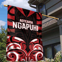 Aotearoa Ngapuhi Garden Flag Maori Pattern New Zealand - Polynesian Pride