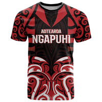 Custom Aotearoa Ngapuhi T Shirt Maori Pattern New Zealand - Polynesian Pride