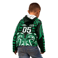 Custom Aotearoa Ngai Tahu Kid Hoodie Maori Pattern New Zealand - Polynesian Pride