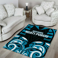 Aotearoa Ngati Porou Area Rug Maori Pattern New Zealand - Polynesian Pride