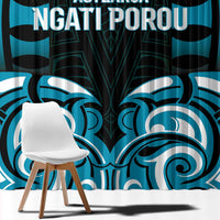 Aotearoa Ngati Porou Window Curtain Maori Pattern New Zealand - Polynesian Pride