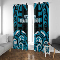 Aotearoa Ngati Porou Window Curtain Maori Pattern New Zealand - Polynesian Pride