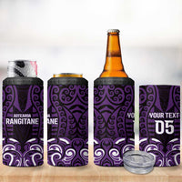 Custom Aotearoa Rangitane 4 in 1 Can Cooler Tumbler Maori Pattern New Zealand - Polynesian Pride