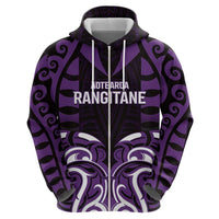 Custom Aotearoa Rangitane Hoodie Maori Pattern New Zealand - Polynesian Pride