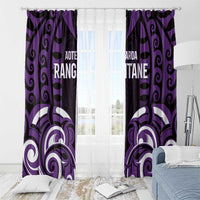 Aotearoa Rangitane Window Curtain Maori Pattern New Zealand - Polynesian Pride