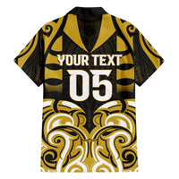 Custom Aotearoa Taranaki Family Matching Short Sleeve Bodycon Dress and Hawaiian Shirt Maori Pattern New Zealand DT05 - Polynesian Pride