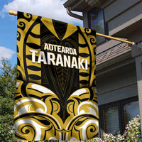 Aotearoa Taranaki Garden Flag Maori Pattern New Zealand - Polynesian Pride