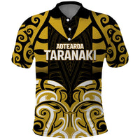 Custom Aotearoa Taranaki Polo Shirt Maori Pattern New Zealand - Polynesian Pride