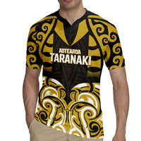 Custom Aotearoa Taranaki Rugby Jersey Maori Pattern New Zealand - Polynesian Pride