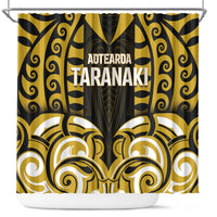Aotearoa Taranaki Shower Curtain Maori Pattern New Zealand - Polynesian Pride