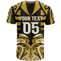Custom Aotearoa Taranaki T Shirt Maori Pattern New Zealand - Polynesian Pride