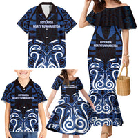 Custom Aotearoa Ngati Tuwharetoa Family Matching Mermaid Dress and Hawaiian Shirt Maori Pattern New Zealand DT05 - Polynesian Pride