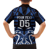 Custom Aotearoa Ngati Tuwharetoa Family Matching Short Sleeve Bodycon Dress and Hawaiian Shirt Maori Pattern New Zealand DT05 - Polynesian Pride