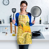 Hawaii Palaka Apron Cute Ripe Mango Turtle On The Waves