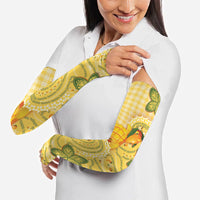 Hawaii Palaka Arm Sleeves Cute Ripe Mango Turtle On The Waves
