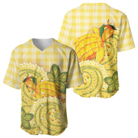 Hawaii Palaka Baseball Jersey Cute Ripe Mango Turtle On The Waves
