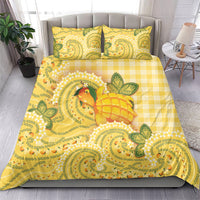Hawaii Palaka Bedding Set Cute Ripe Mango Turtle On The Waves