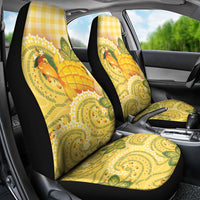 Hawaii Palaka Car Seat Cover Cute Ripe Mango Turtle On The Waves