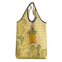 Hawaii Palaka Grocery Bag Cute Ripe Mango Turtle On The Waves