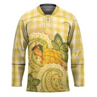 Hawaii Palaka Hockey Jersey Cute Ripe Mango Turtle On The Waves