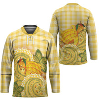 Hawaii Palaka Hockey Jersey Cute Ripe Mango Turtle On The Waves