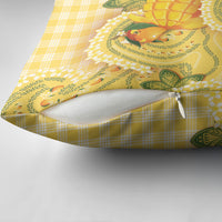 Hawaii Palaka Pillow Cover Cute Ripe Mango Turtle On The Waves