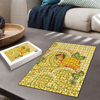 Hawaii Palaka Puzzle Cute Ripe Mango Turtle On The Waves
