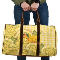 Hawaii Palaka Travel Bag Cute Ripe Mango Turtle On The Waves