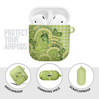 Hawaii Palaka AirPods Case Cute Green Mango Turtle On The Waves