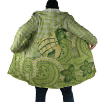 Hawaii Palaka Cloak Cute Green Mango Turtle On The Waves