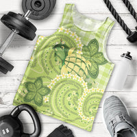 Hawaii Palaka Men Tank Top Cute Green Mango Turtle On The Waves
