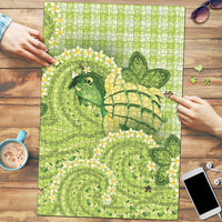 Hawaii Palaka Puzzle Cute Green Mango Turtle On The Waves