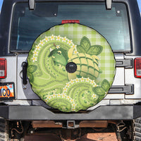 Hawaii Palaka Spare Tire Cover Cute Green Mango Turtle On The Waves