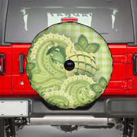Hawaii Palaka Spare Tire Cover Cute Green Mango Turtle On The Waves