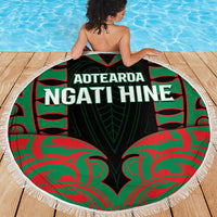 Aotearoa Ngati Hine Beach Blanket Maori Pattern New Zealand - Polynesian Pride