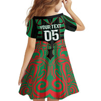 Custom Aotearoa Ngati Hine Family Matching Summer Maxi Dress and Hawaiian Shirt Maori Pattern New Zealand - Polynesian Pride