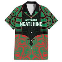Custom Aotearoa Ngati Hine Hawaiian Shirt Maori Pattern New Zealand - Polynesian Pride