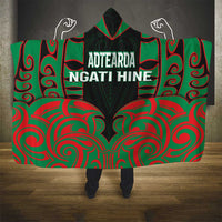 Aotearoa Ngati Hine Hooded Blanket Maori Pattern New Zealand - Polynesian Pride