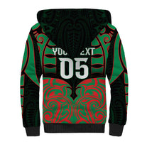 Custom Aotearoa Ngati Hine Sherpa Hoodie Maori Pattern New Zealand - Polynesian Pride