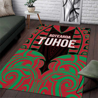 Aotearoa Tuhoe Area Rug Maori Pattern New Zealand - Polynesian Pride
